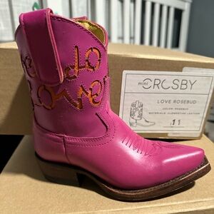 Miron Crosby NIB Love Rosebud Kids Boots